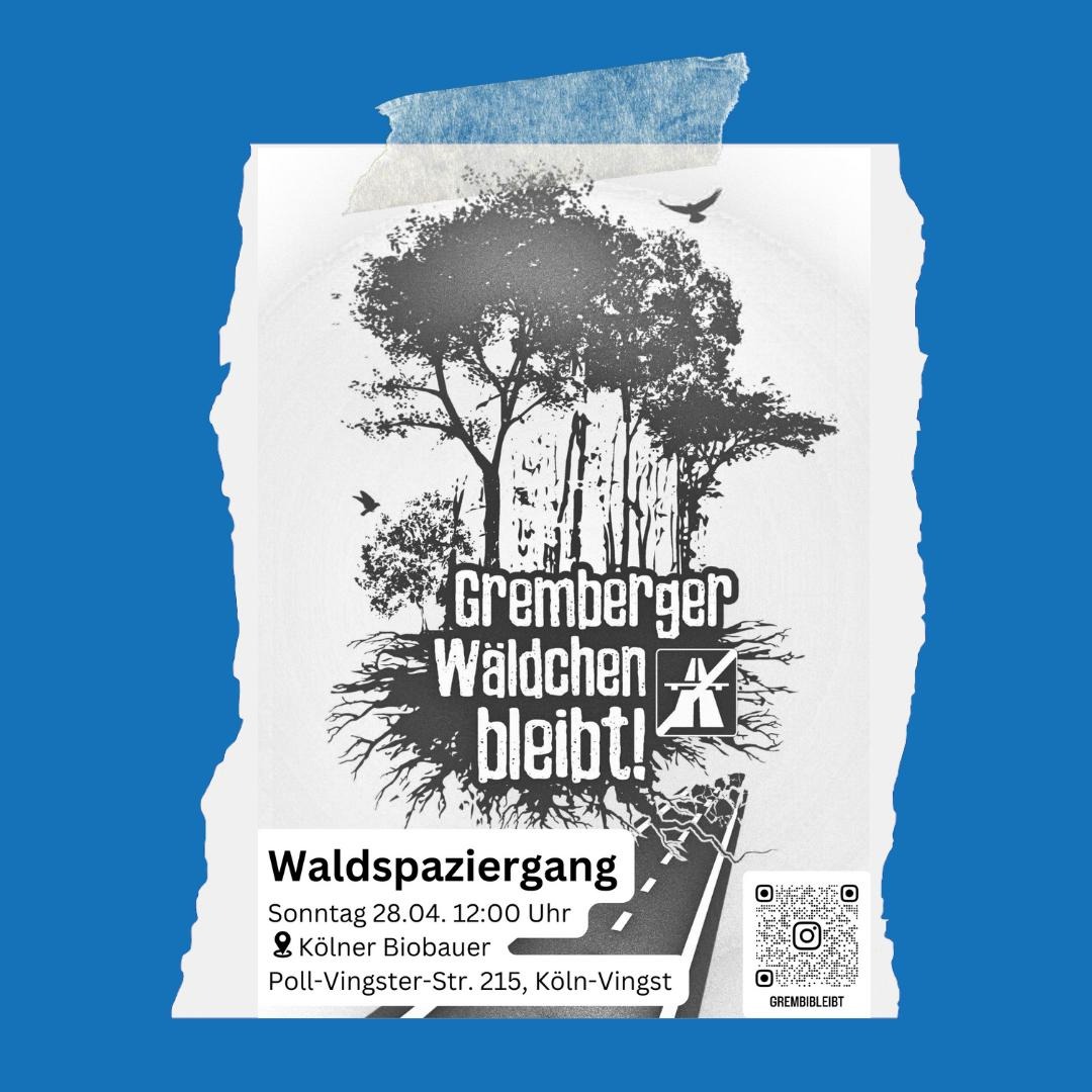 Read more about the article Sonntag 28.4.2024 / Waldspaziergang im Gremberger Wäldchen